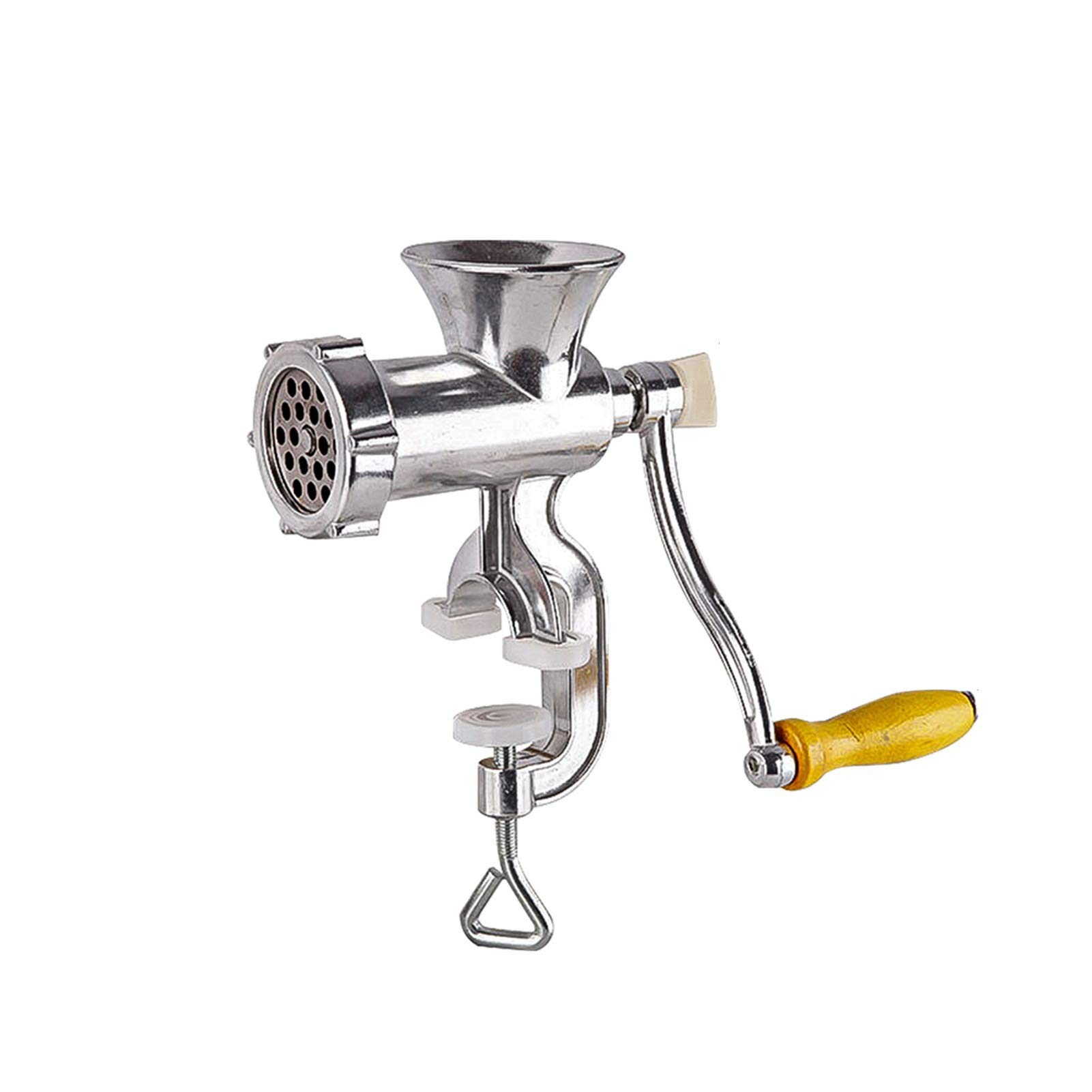 Durable Manual Meat Grinder - Heavy Duty Hand Operated Mincer for Beef, Noodle, Pepper & Sausage Making | Perfect Kitchen Tool for Home Cooking, Camping & Emergency Food Prep