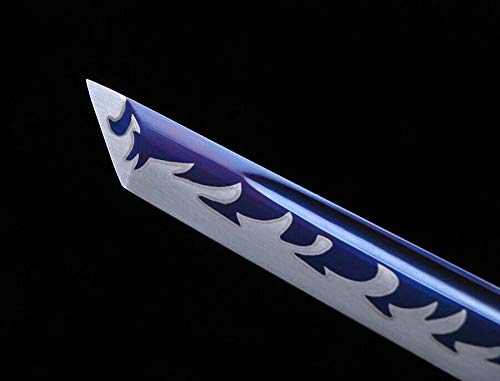 Japanese Wakizashi Sword - 1095 Carbon Steel Sharp Tanto Ninja Short Knife - Authentic Samurai Weapon for Martial Arts Training, Cosplay & Collection