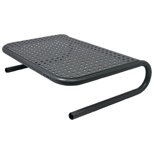Allsop 30165 Metal Art Jr. Monitor Stand - Black | Ergonomic Laptop & Computer Riser for Home Office & Workspace