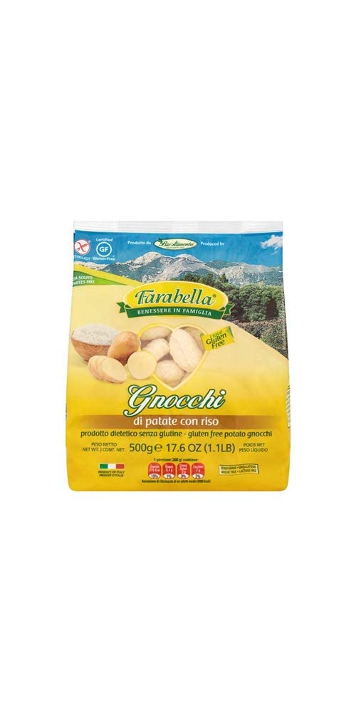 Farabella Gluten Free Gnocchi - Authentic Italian Import, 17.6 oz, Sulphite-Free, Ready in 2 Minutes - Perfect for Celiac & Gluten-Free Diets - Ideal for Quick Dinners, Pasta Nights & Healthy Meal Prep