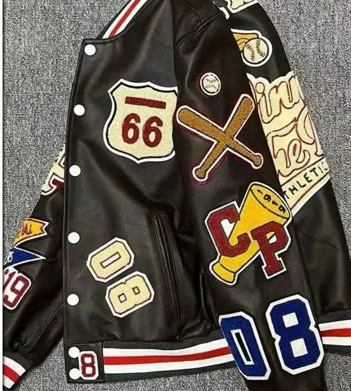 Men's Y2K Retro Varsity Jacket - Vintage 90s Baseball Jacket for Men | Streetwear Fashion | Perfect for Casual Outfits, College Campuses & Hip Hop Style