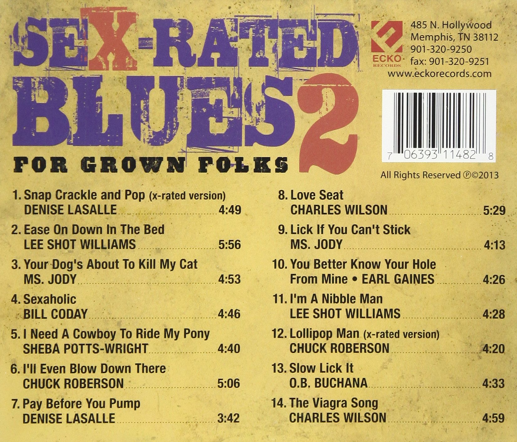 Sex-Rated Blues, Vol. 2 - Classic Blues Music Album for Relaxation & Romantic Evenings | Perfect for Home Listening, Dinner Parties & Mood Setting