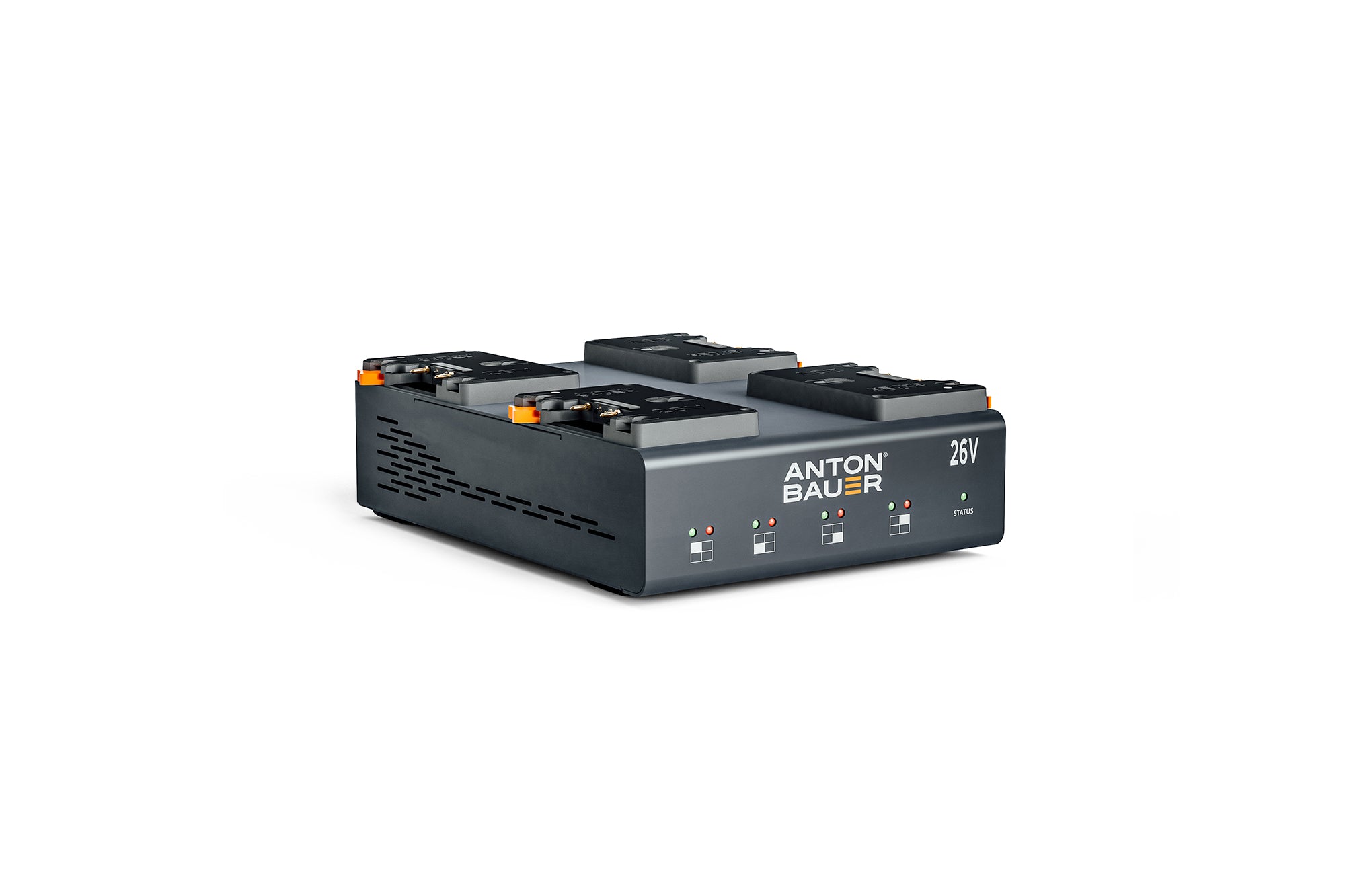 Anton Bauer Dionic 26V LP4 Quad Gold Mount Plus Charger - Professional Battery Charger for Broadcast & Film Cameras - Perfect for On-Location Shooting & Studio Use