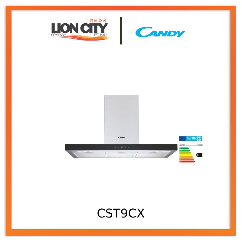 Stainless Steel Candy CTS9CX Hood - Wall Mounted or Freestanding Kitchen Decor for Modern Homes | Perfect for Kitchens, Restaurants & Open Shelving Displays