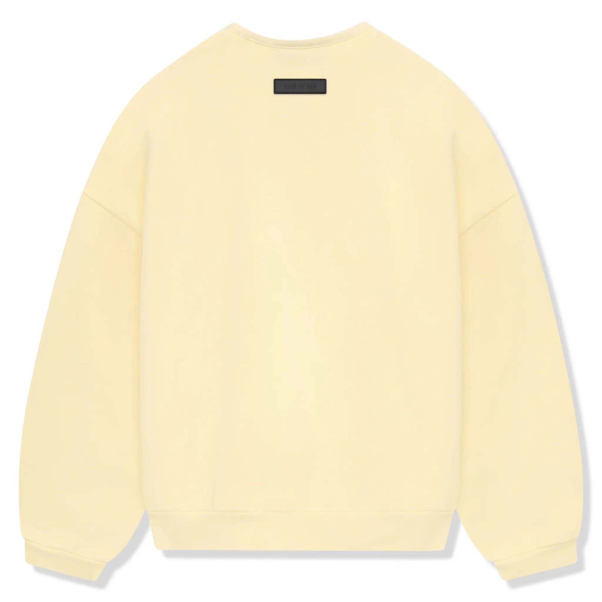 Fear of God Essentials Garden Yellow Crewneck Sweatshirt (FW23) - Men's Casual Pullover for Streetwear & Loungewear