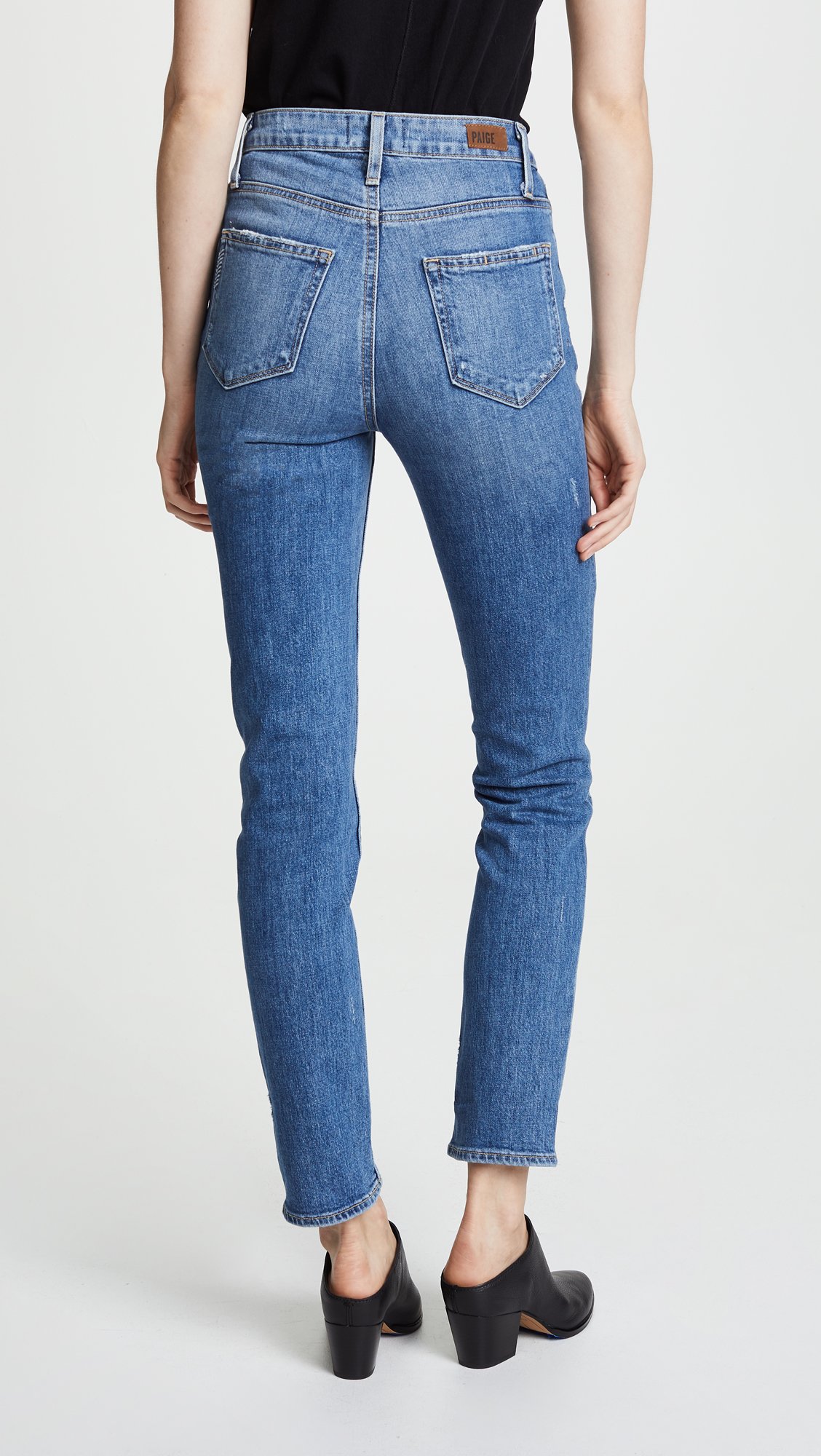 PAIGE Women's Sarah Transcend Vintage High Rise Slim Jeans - Perfect for Casual Outfits, Date Nights & Everyday Wear