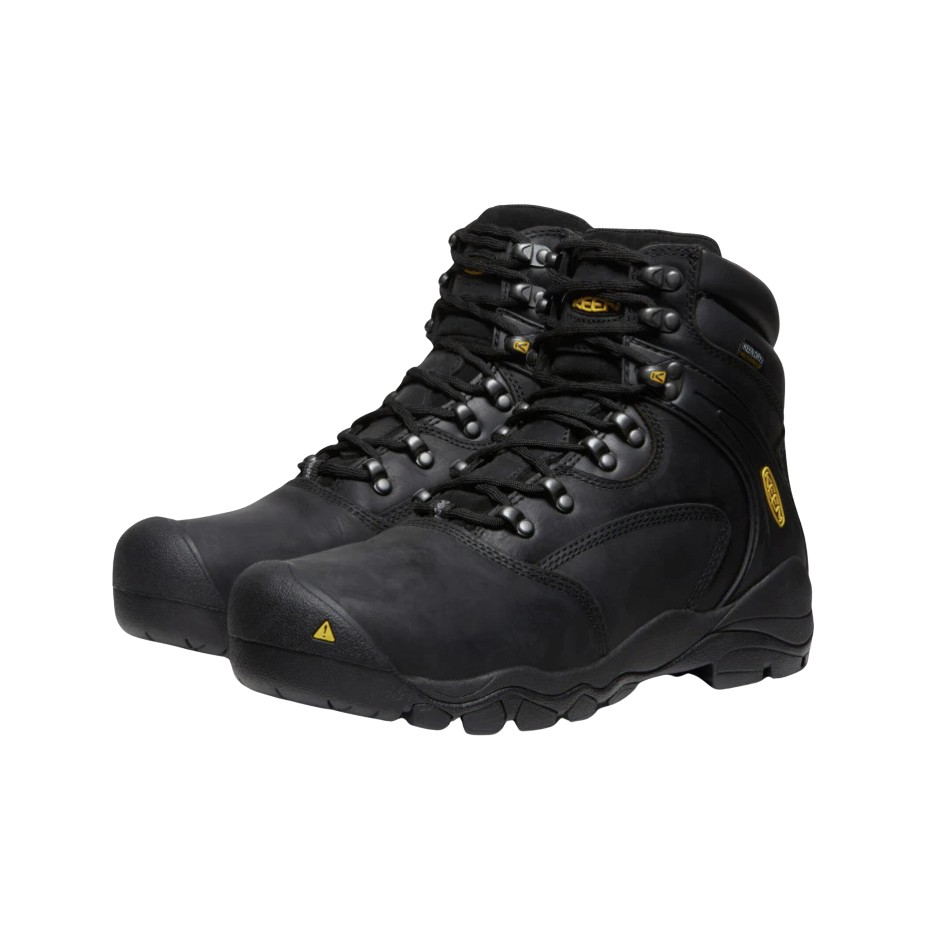 **Men's Louisville 6-Inch Waterproof Steel Toe Work Boots - Black (D Width) - Durable Safety Boots for Construction, Hiking & Outdoor Work**