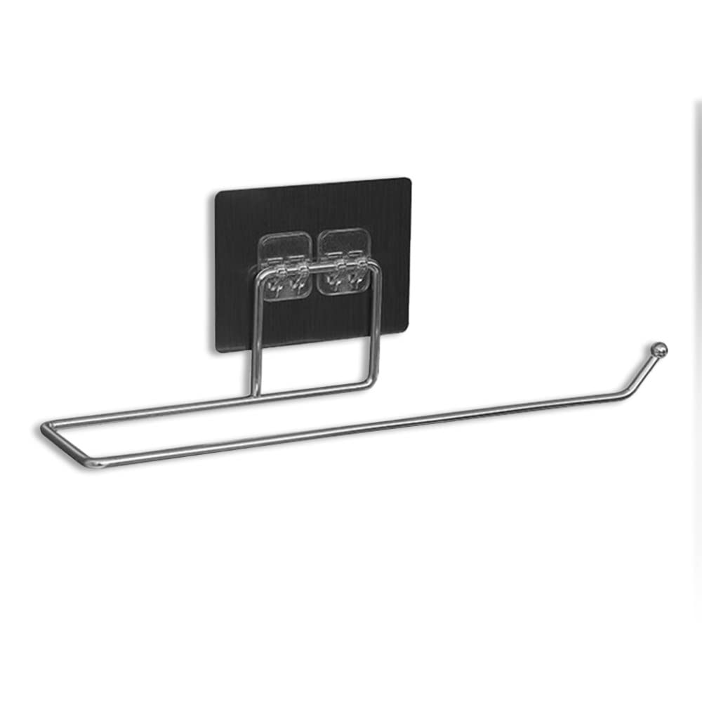 2-Pack Hanging Toilet Paper Holder & Bathroom Towel Rack - Space-Saving Kitchen & Home Storage Solution for Bathrooms, Kitchens, RVs and Small Spaces