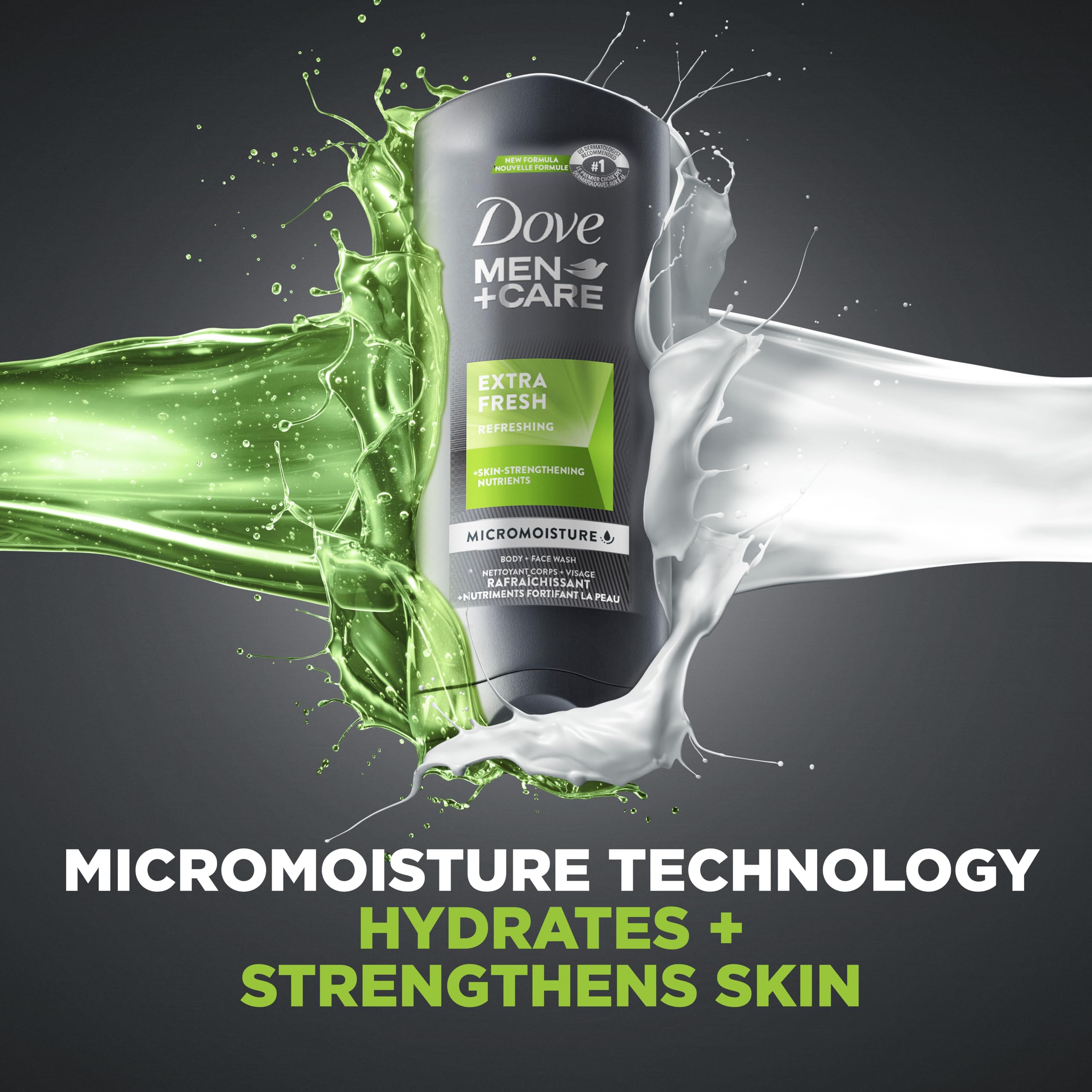 DOVE MEN + CARE Body Wash Extra Fresh 4-Pack (18 oz each) & Eucalyptus Cedar Oil Body Wash (26 oz) - Hydrating Mens Skincare Set for Shower & Gym - Refreshing Daily Cleanser for Dry & Sensitive Skin