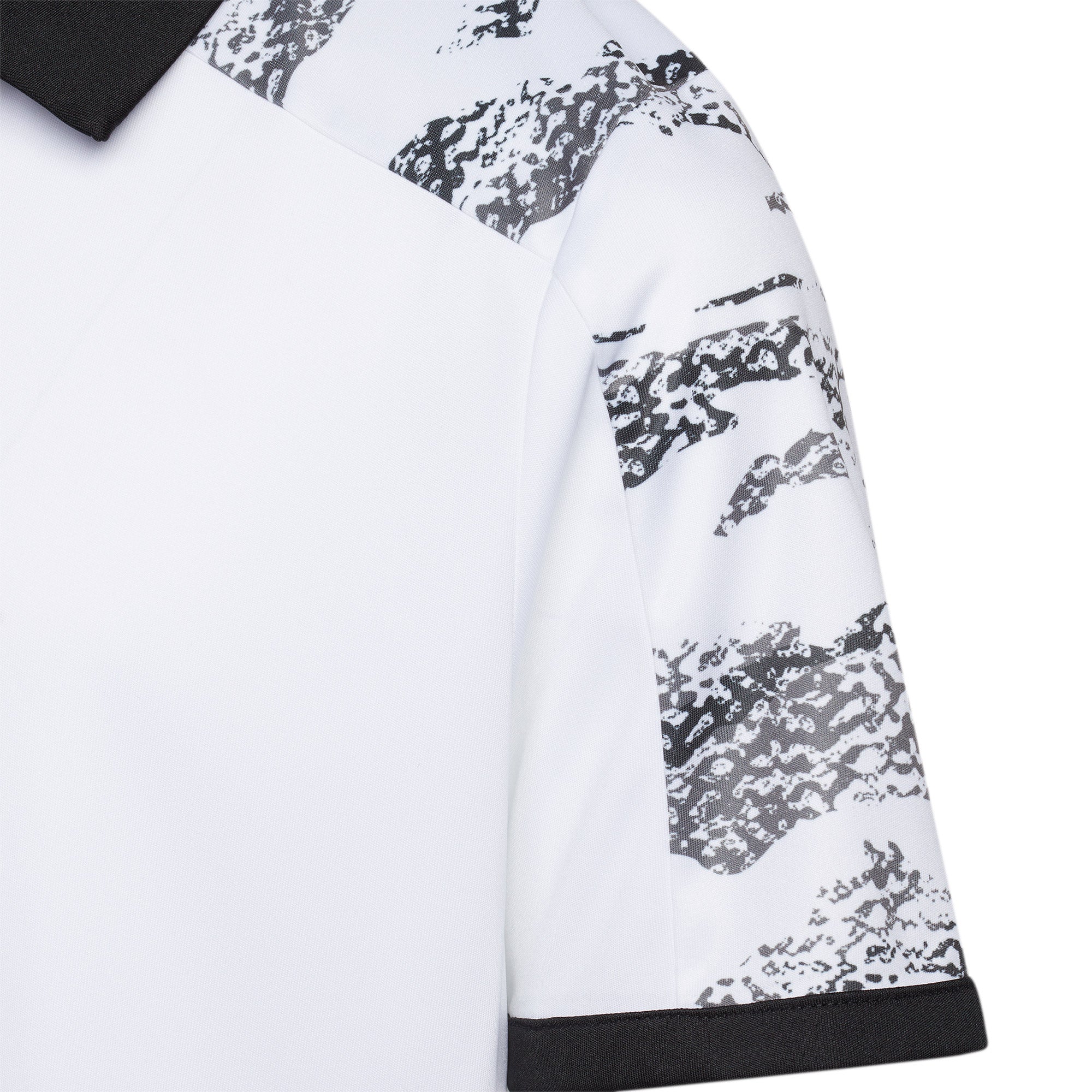 Adidas Boys' Printed Colorblock Golf Polo Shirt - Breathable & Stylish for Junior Golfers - Perfect for Tournaments, Practice & Casual Wear