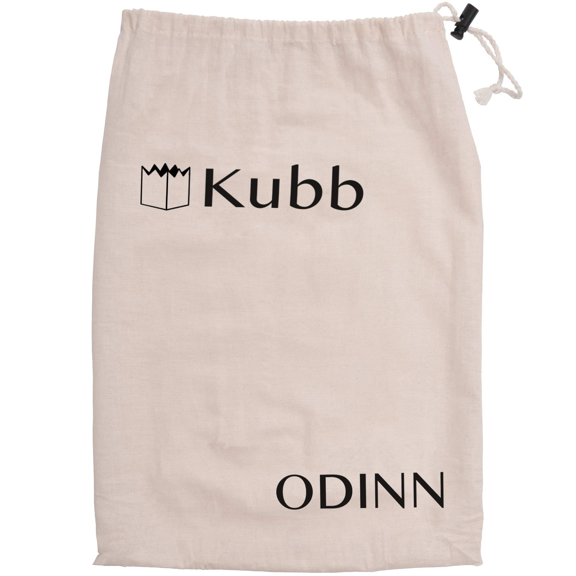 Odinn XXL Kubb Yard Game Set - Premium Viking Chess & Wooden Lawn Bowling Game for Adults & Kids - Outdoor Backyard, Beach, Camping & Picnic Fun - Includes Wooden Blocks & King Pin