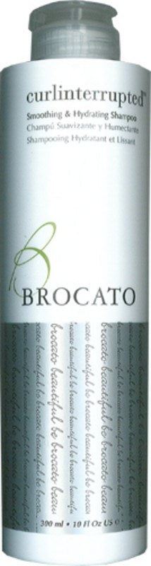 BROCATO CURLINTERRUPTED Smoothing & Hydrating Shampoo for Curly Hair - 10 oz | Sulfate-Free, Moisturizing Formula for Frizz Control & Defined Curls | Perfect for Daily Use & Salon-Quality Results at Home