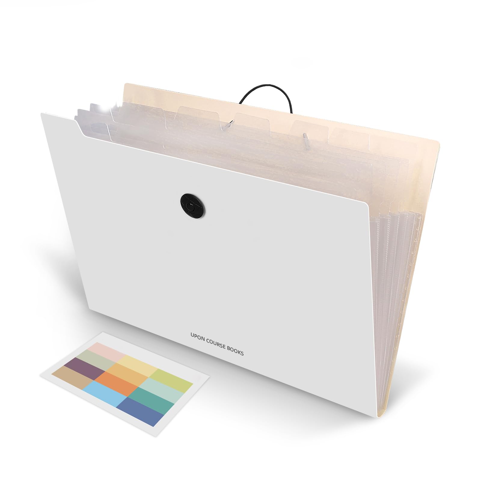 Tuhangcc 8-Pocket Expanding File Folder - Accordion Document Organizer with Labels for Letter & A4 Size Papers, Bills, Receipts - Heavy Duty Home, School & Office Supplies (Space Gray) - Perfect for Document Storage, Bill Organization & School Projects