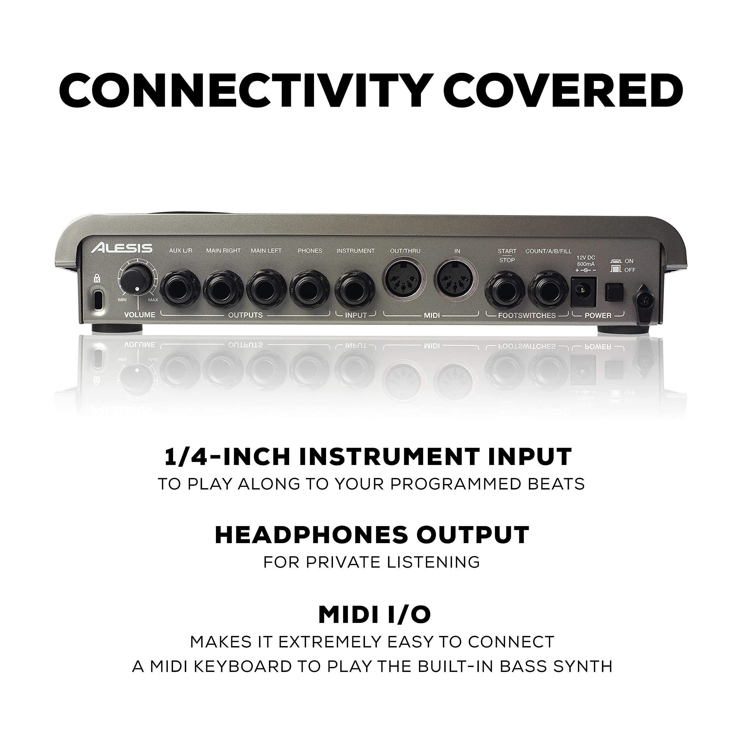 Alesis SR-18 Professional Drum Machine - Standalone Drum Machine with 500+ Sounds, Built-In Effects & USB Connectivity for Music Production & Live Performance | Perfect for Home Studios, Beat Making & Electronic Music Production