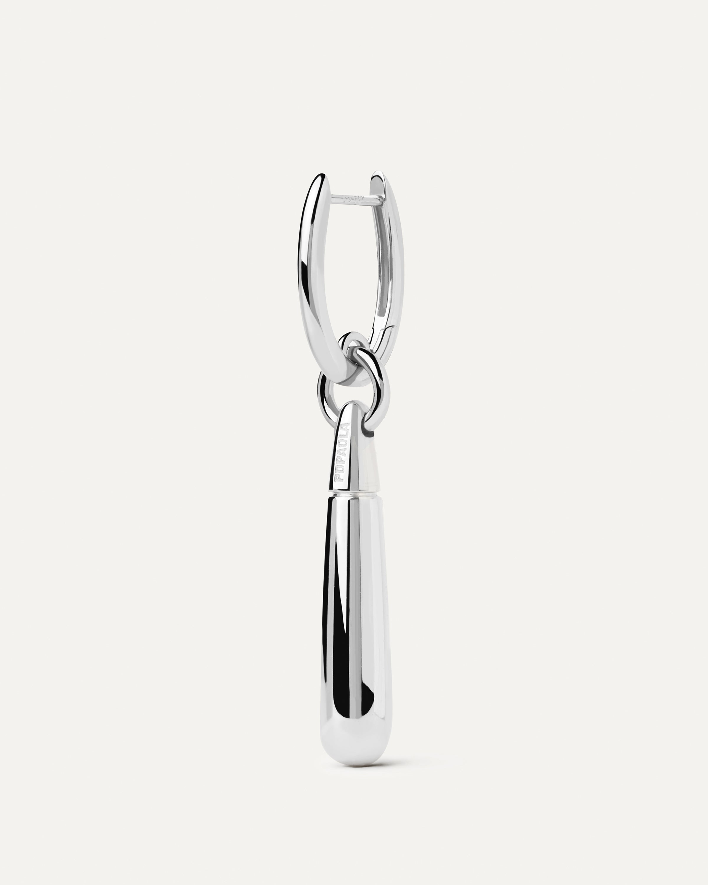 Large Jupiter Silver Single Hoop Earrings for Women - Minimalist Dainty Hoops - Perfect for Everyday Wear, Parties & Gifts
