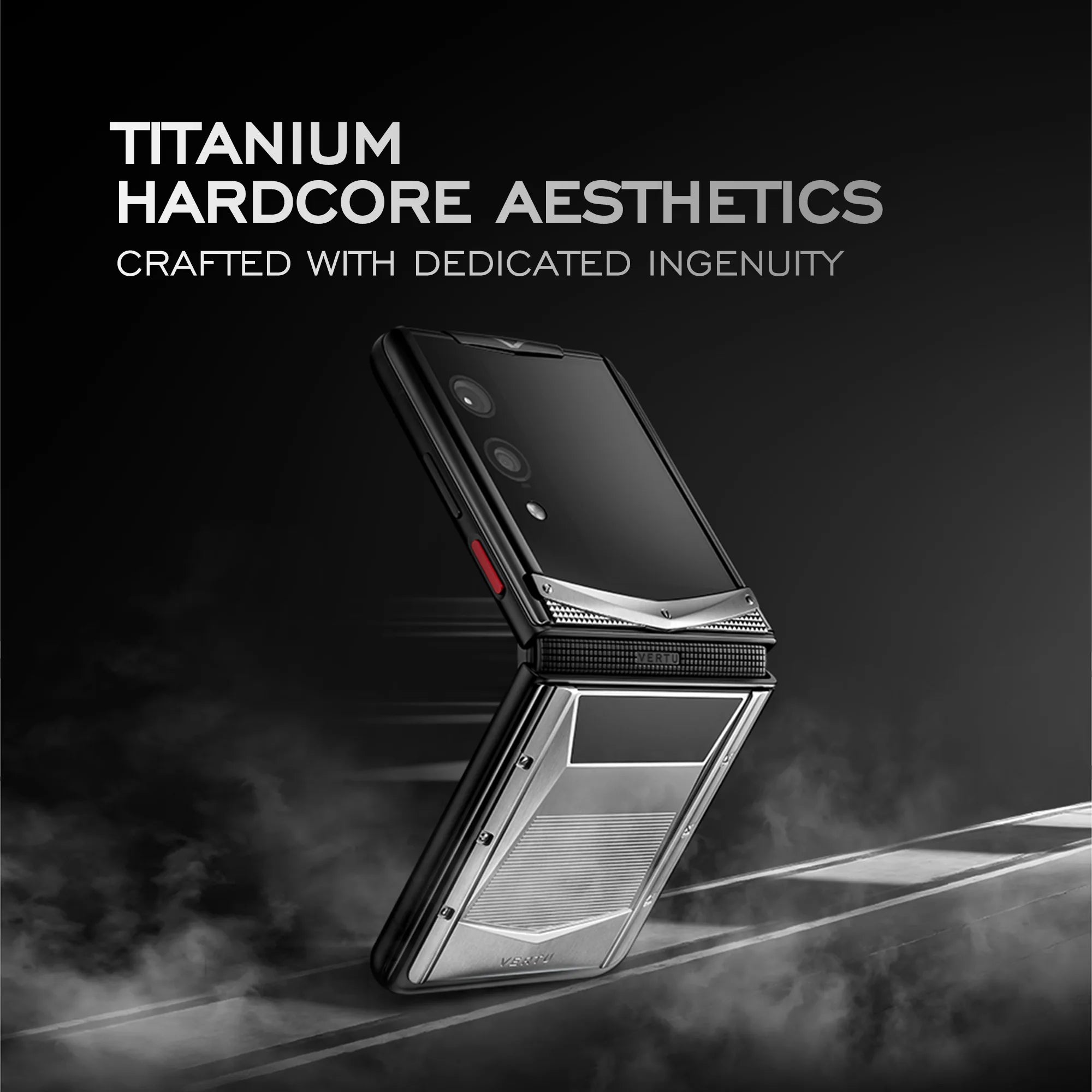 Quantum Flip Cyber Titanium Smartphone - Exclusive Limited Edition Package | Premium Durability & High Performance for Business & Gaming