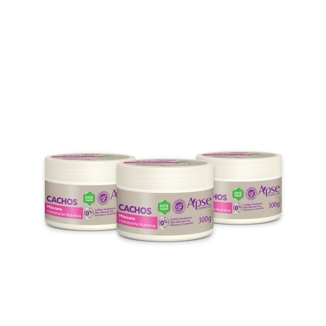 Apse Cosmetics Curl Masks Kit - 10.58 oz (3 Pack) for Deep Hydration & Repair - Perfect for Curly, Coily & Wavy Hair Care Routine at Home or Salon