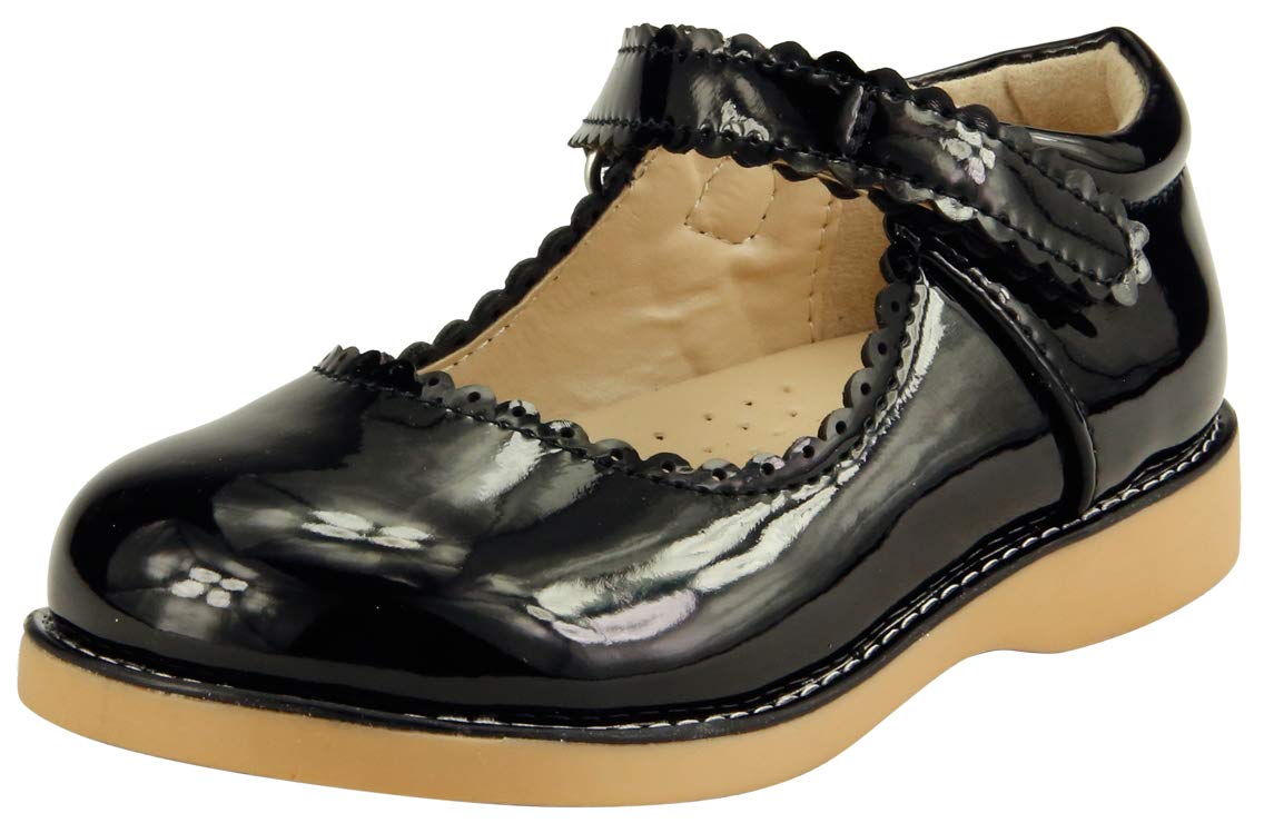 **The Doll Maker Girls Mary Jane Flats - Toddler & Little Kid Dress Shoes for School, Party & Special Occasions**