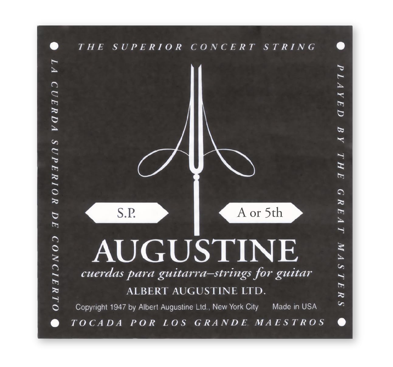 Augustine Strings Classic Nylon Singles - Low Tension 5th (A) String for Classical Guitar | Premium Replacement Guitar Strings | Perfect for Classical Music, Flamenco & Fingerstyle Playing