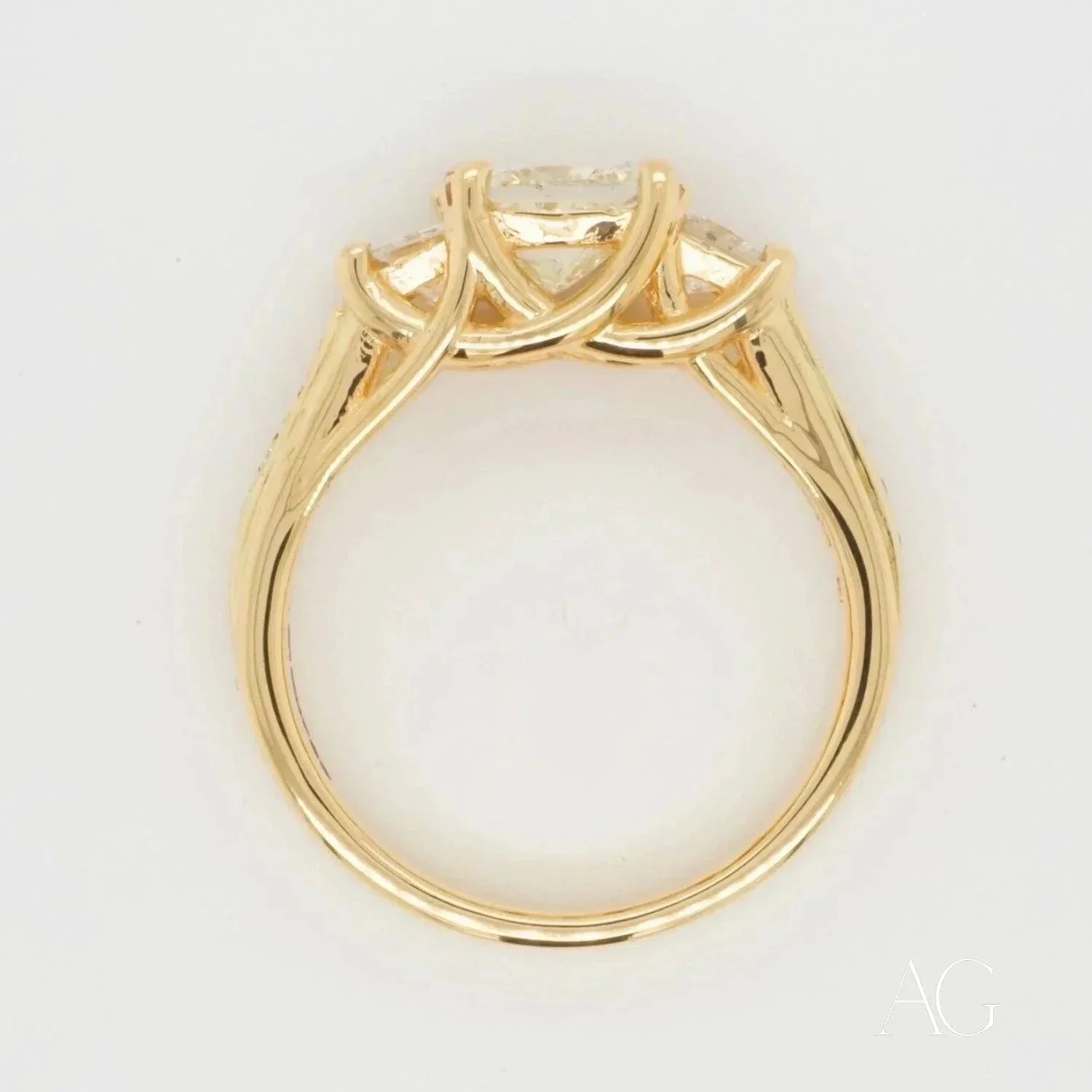 18K Gold Diamond Ring - 0.98 Carat Solitaire Engagement Ring for Women, Wedding Band, Anniversary Gift, Promise Ring, Valentine's Day Present