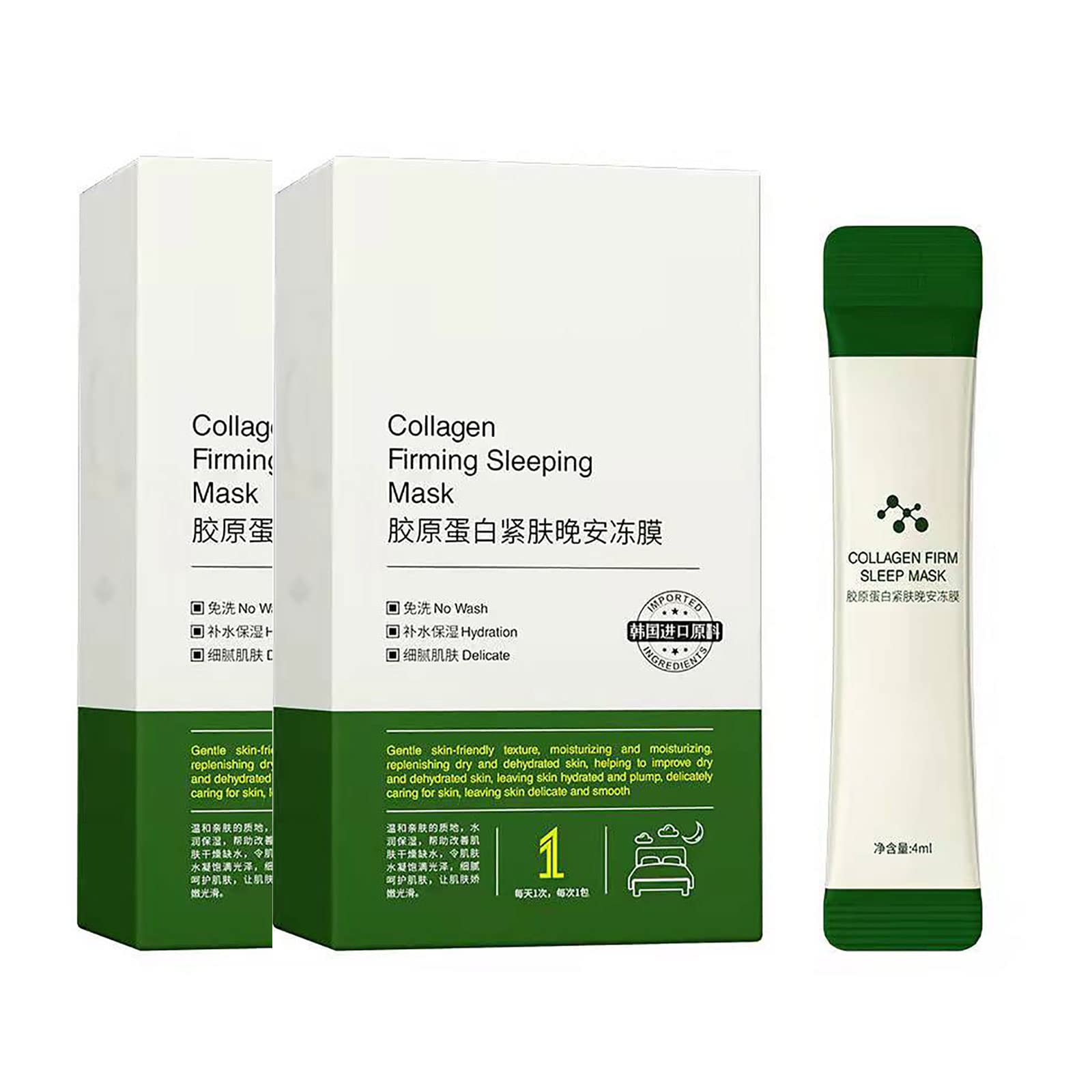 Korean Collagen Firming Sleeping Mask - Anti-Aging Face Mask for Women & Men, Night Skincare