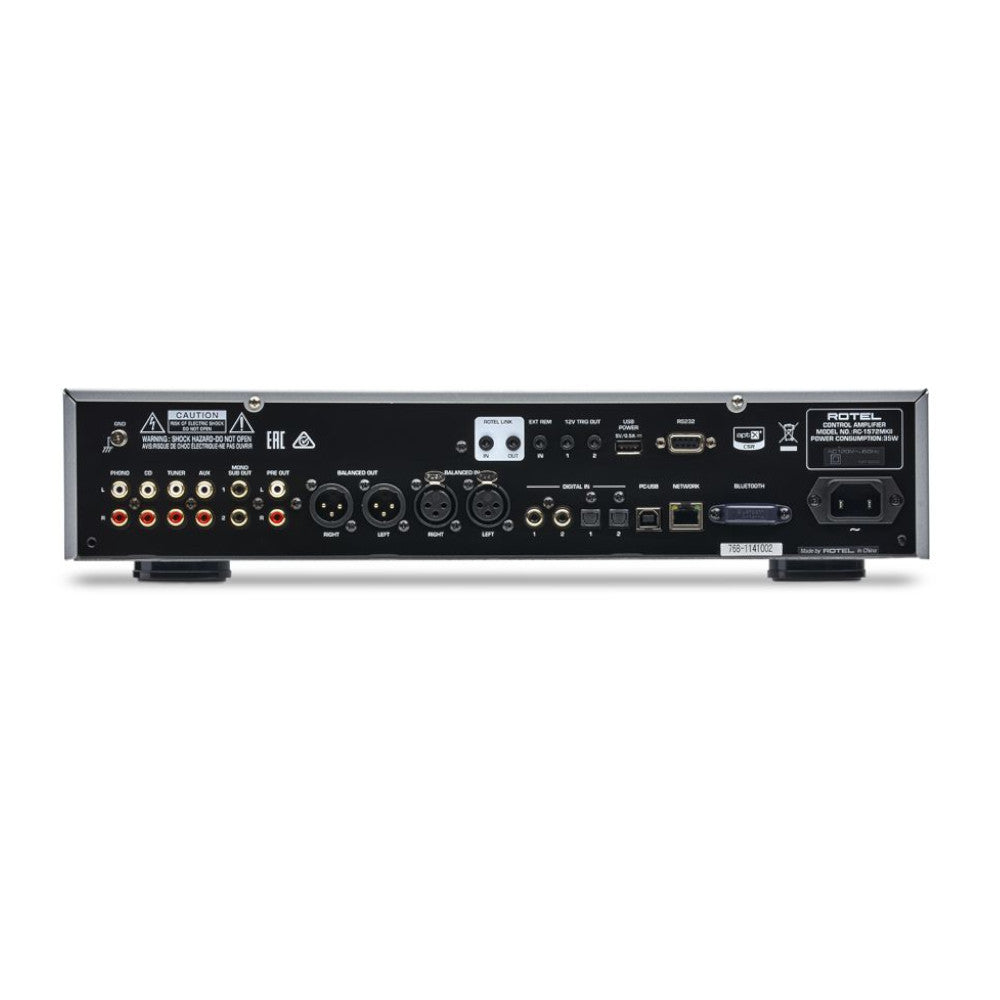 Rotel RC 1572 MKII High-End Stereo Preamplifier - Premium Audio Component for Home Theater & Hi-Fi Systems - Perfect for Audiophiles & Music Enthusiasts
