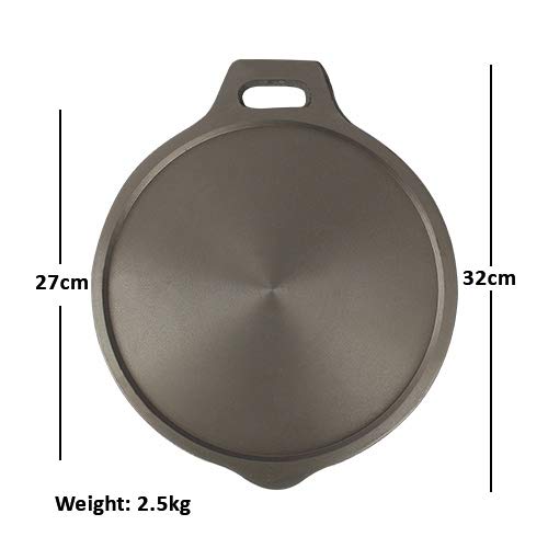 Pre-Seasoned Round Cast Iron Dosa Tawa - 32cm (12.6