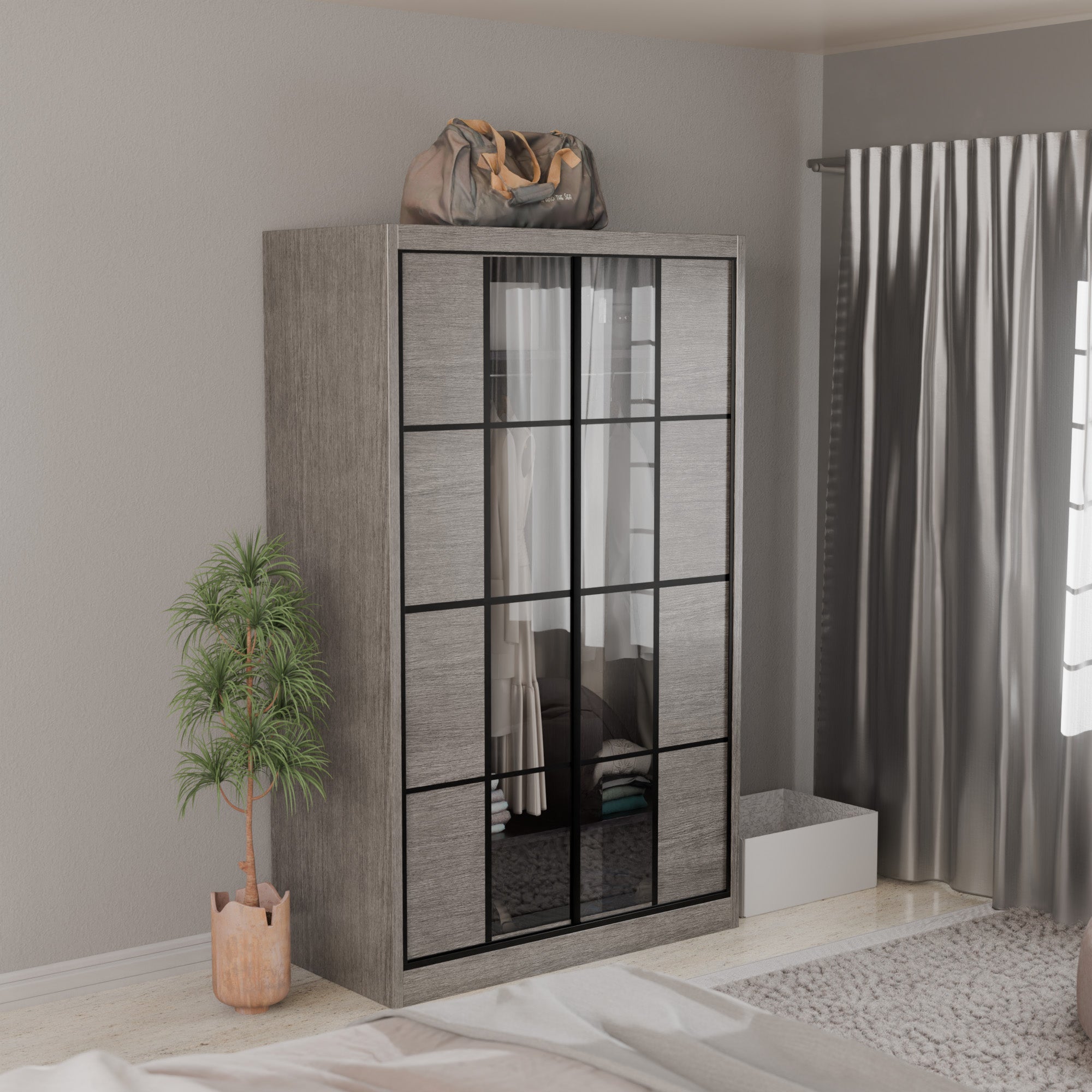Josie Modular Wardrobe W03 - Customizable Closet Organizer System with Adjustable Shelves & Hanging Rods | Perfect for Bedroom, Walk-in Closet & Apartment Storage Solutions