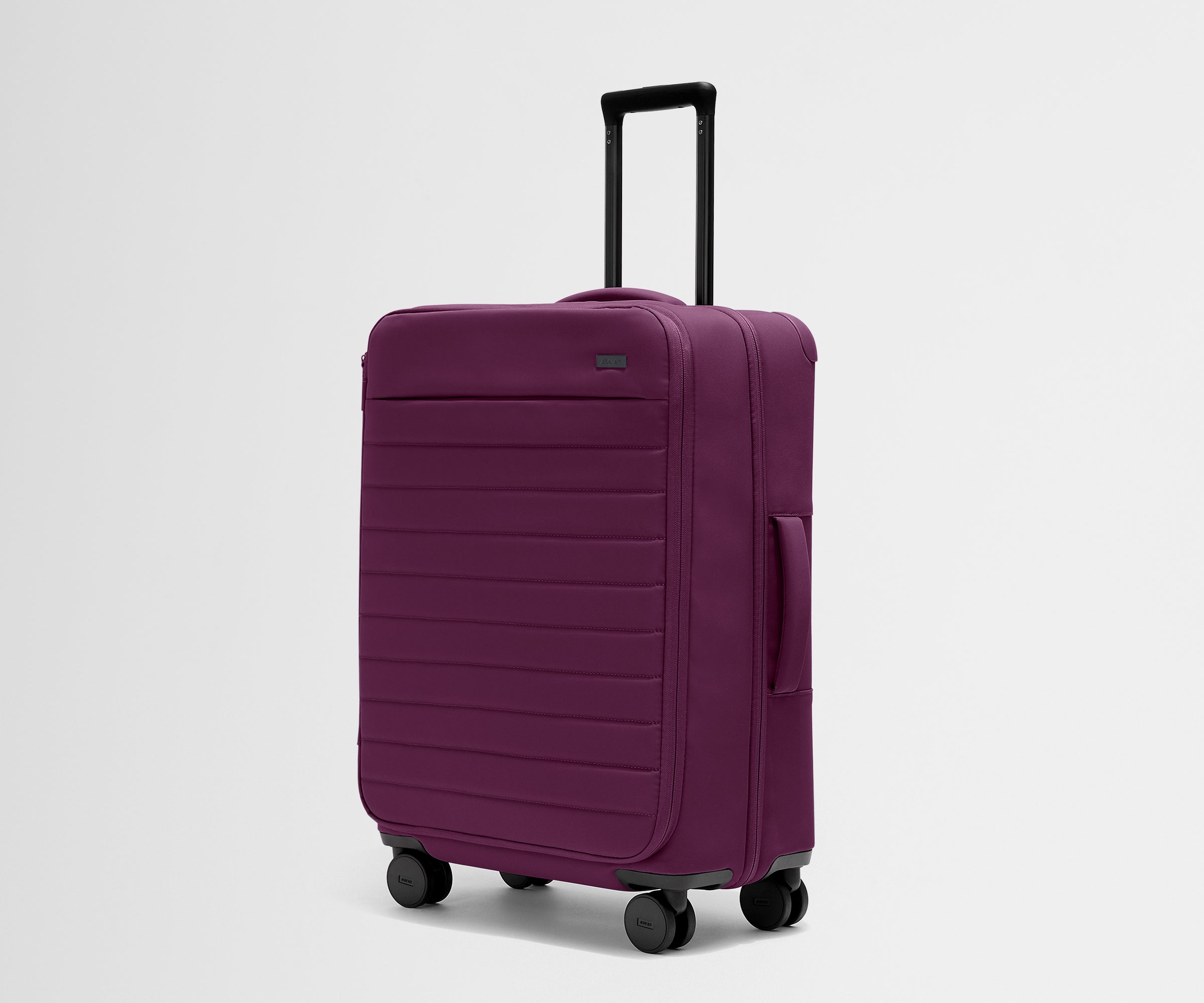Premium Softside Medium Luggage in Elegant Plum Purple - Perfect for Travel, Business Trips & Weekend Getaways