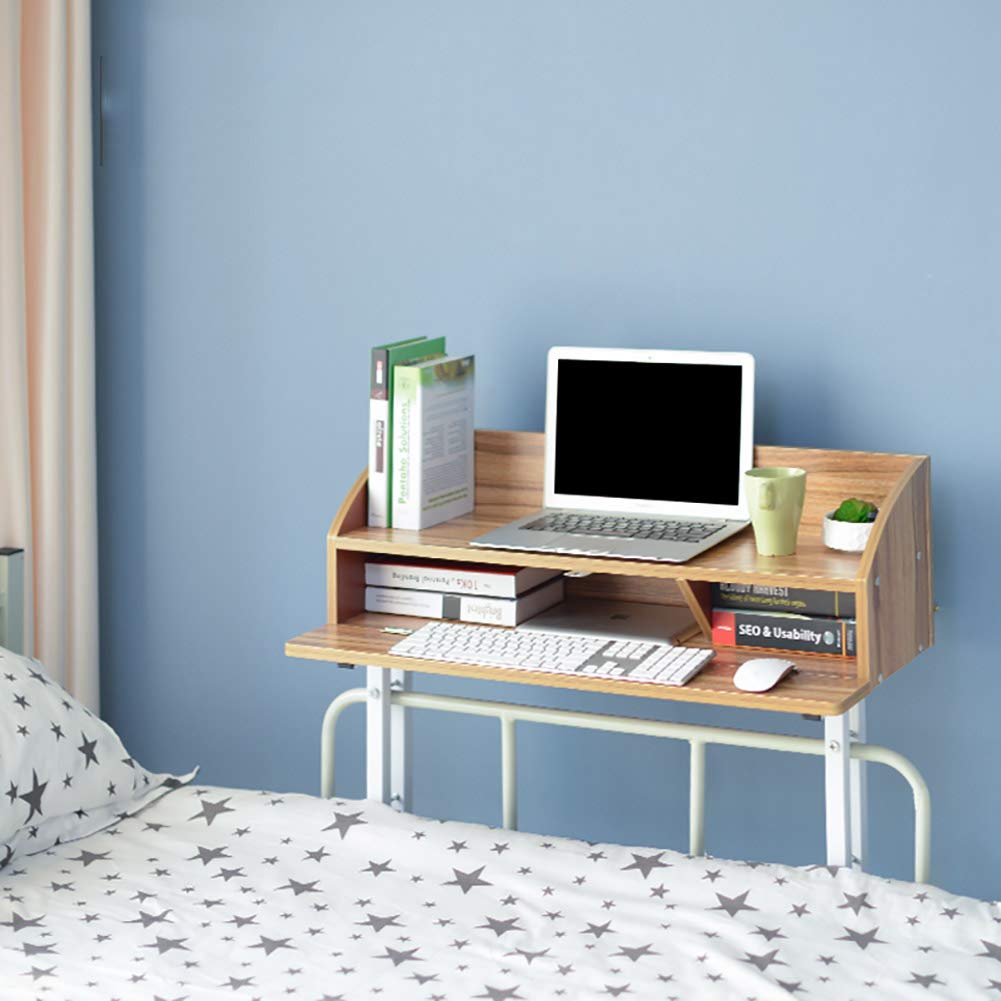 Wall-Mounted Computer Desk for Small Spaces - Modern PC & Laptop Desk with 5 Color Options (Ancient Oak/White/Black) - Space Saving Home Office Desk for Dorm Room, Bedroom & Apartment - Sturdy Writing Workstation for Students & Remote Workers