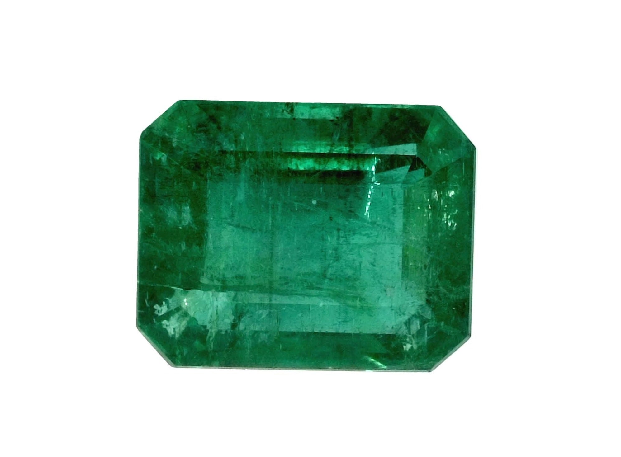 13.78 Carat Natural Zambian Emerald - 16x13mm Loose Gemstone for Jewelry Making | Emerald Cut Fine Quality | Engagement Rings, Necklaces & Custom Designs