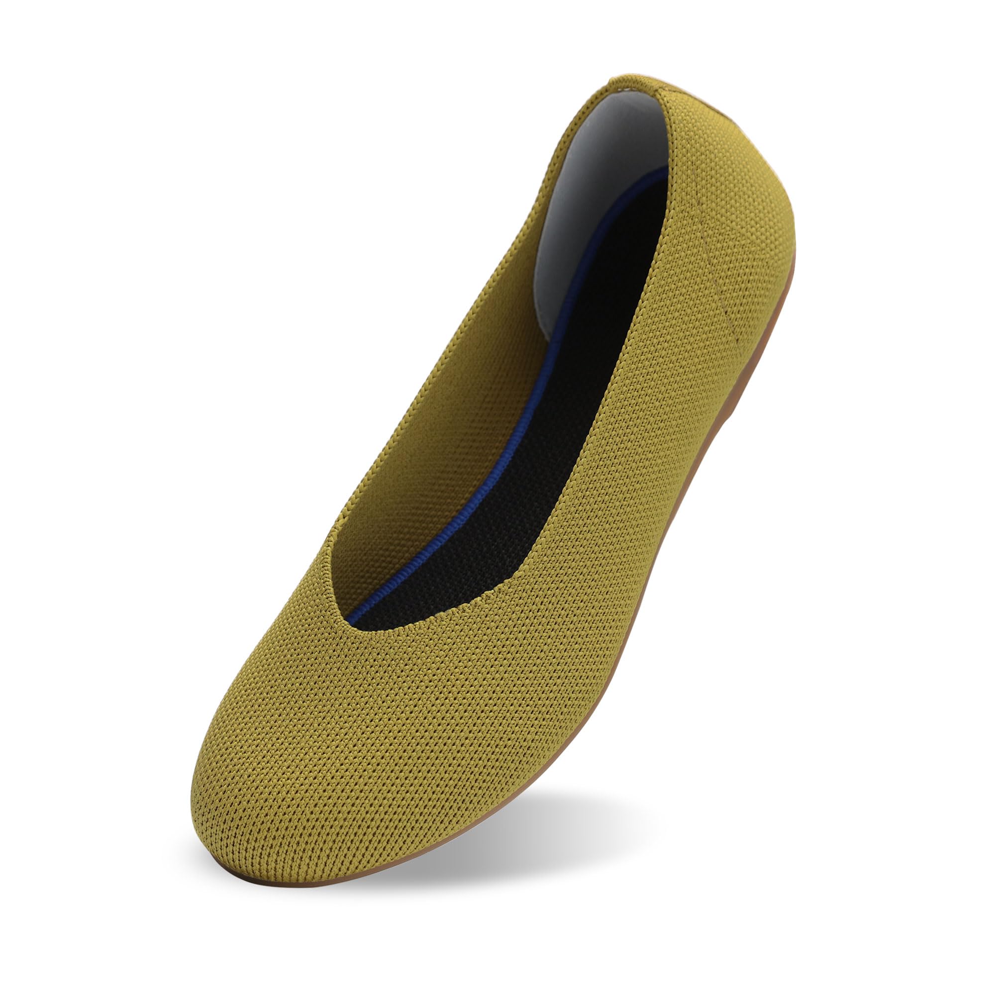 Women's Ballet Flats - Elegant & Comfortable Knit Mesh Round Toe Shoes for Work, Dating & Casual Wear | Breathable Slip-On Dressy Flats for Women