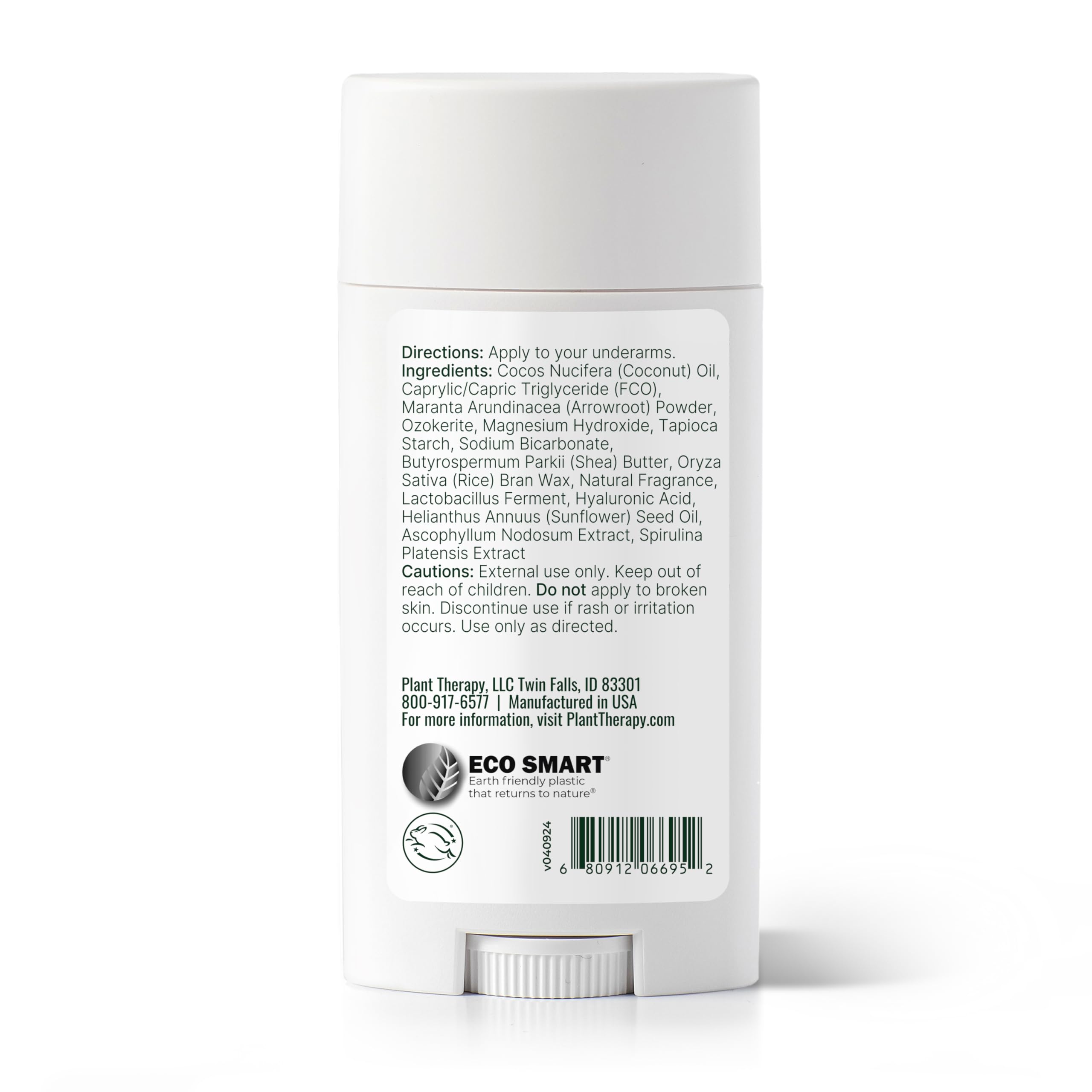 Plant Therapy Coconut Ylang Ylang Natural Deodorant for Men & Women - 2.65 oz Aluminum-Free with Coconut Oil, Shea Butter, Beeswax & Baking Soda | Smooth Application & Long-Lasting Odor Protection | Ideal for Daily Use, Gym, Travel & Sensitive Skin