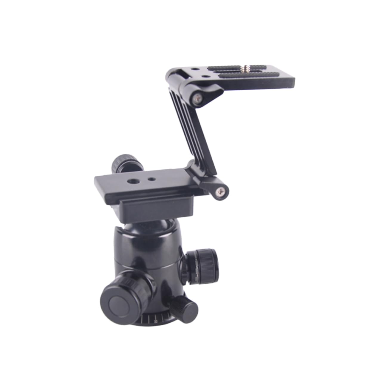 Jojofuny Z Tripod Head Mount Quick Release Plate with 1/4'' Screw - Compatible with Monopod, DSLR Camera Stabilizer - Perfect for Photography, Vlogging & Outdoor Shooting