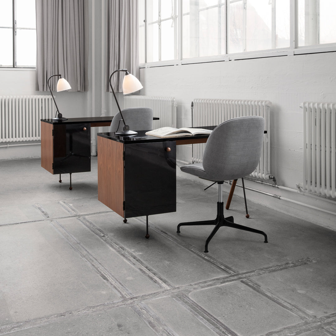 Ergonomic Beetle Meeting Chair with 4-Star Base & Casters - Height Adjustable, Fully Upholstered Office Chair for Conference Rooms & Home Offices