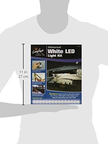 Carefree SR0113 White LED Universal RV Awning Light Kit - 1 Pack | Energy Efficient Waterproof Outdoor Lighting for Campers, Trailers & Motorhomes