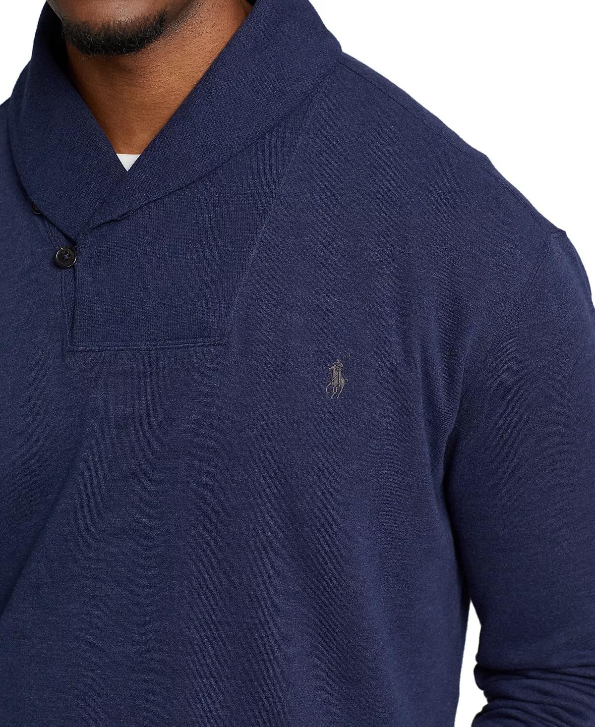 Ralph Lauren Men's Shawl Neck Estate Long Sleeve Rib Sweater - Premium Knit Pullover for Fall & Winter - Perfect for Office, Date Night & Casual Outings