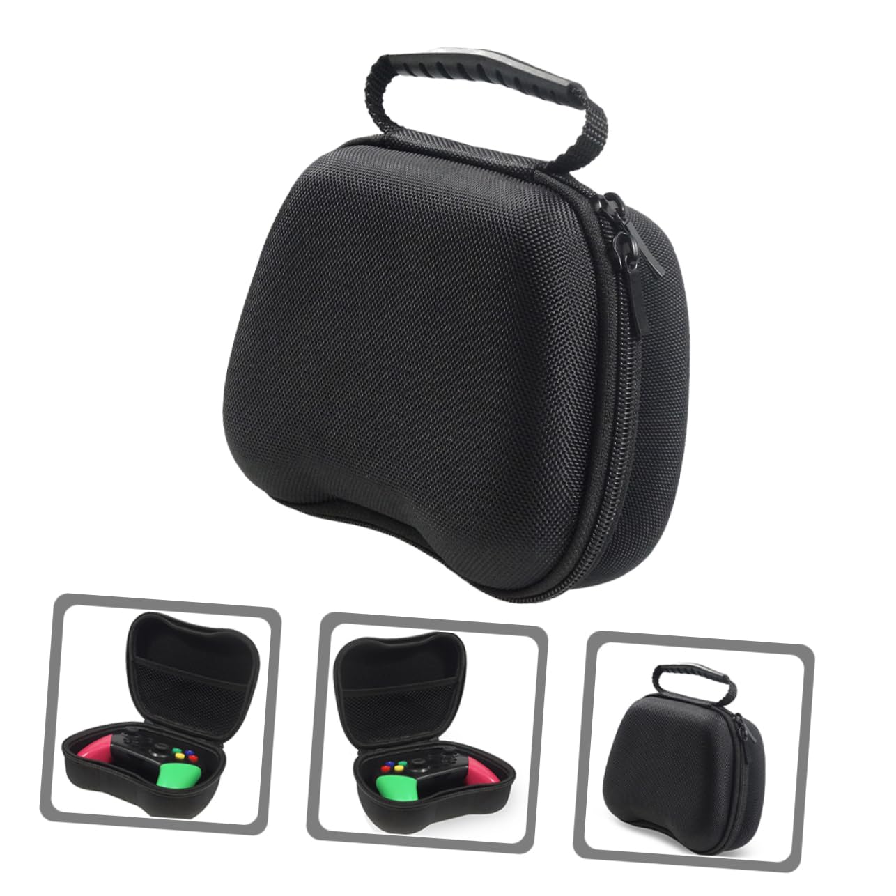 ARTIBETTER Controller Storage Case - Durable Oxford Cloth with EVA & Velour Lining for PS5/Xbox/Switch Pro Controllers - Travel-Friendly Protective Carrying Pouch for Gaming Accessories at Home or On-The-Go