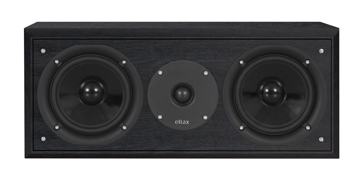 Eltax Monitor Centre Black - Premium Center Channel Speaker for Home Theater & Audio Systems | Perfect for Movies, Music & Gaming