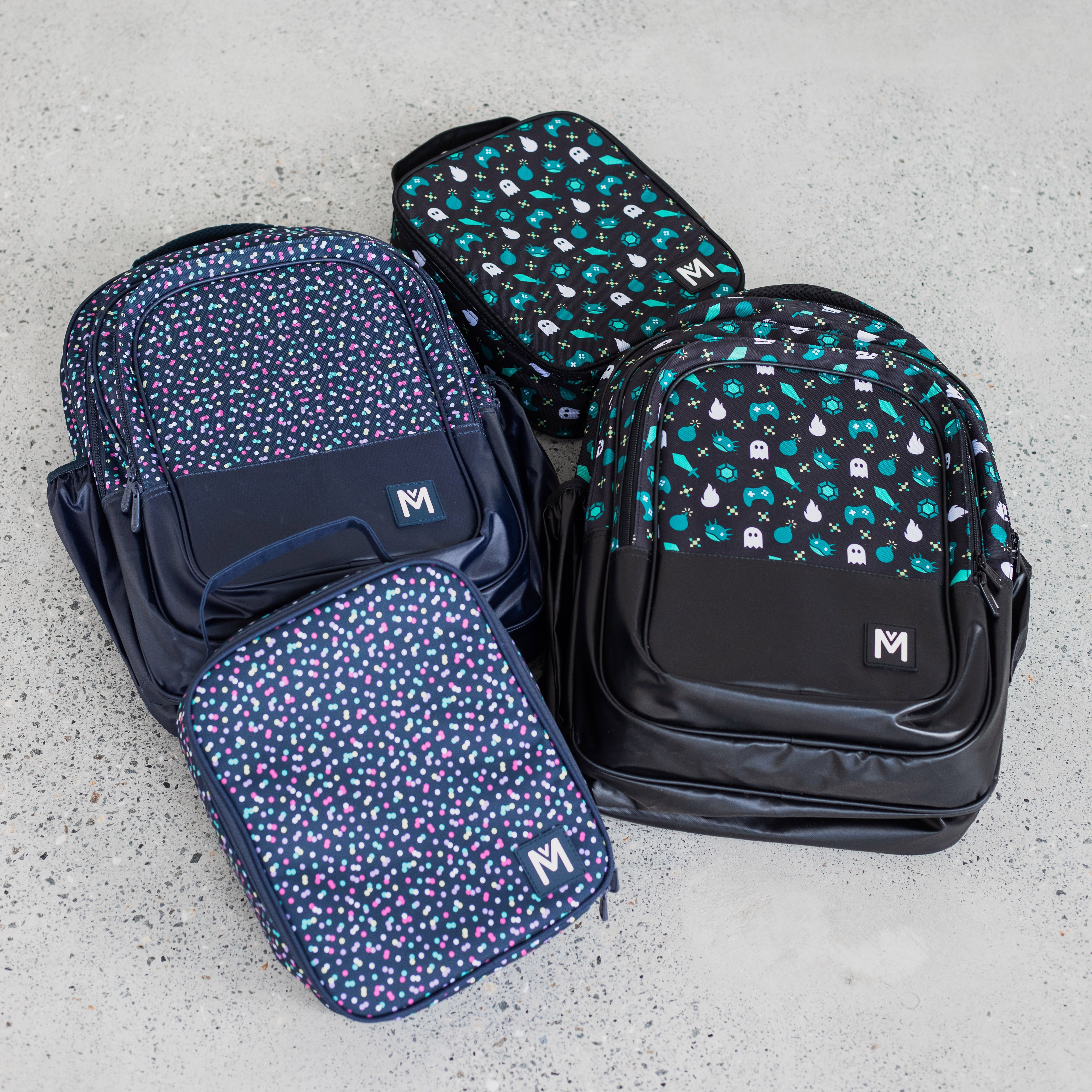 Montii.Co Gaming Backpack - Durable Laptop Backpack for Gamers with USB Charging Port - Perfect for Travel, School & Esports Events