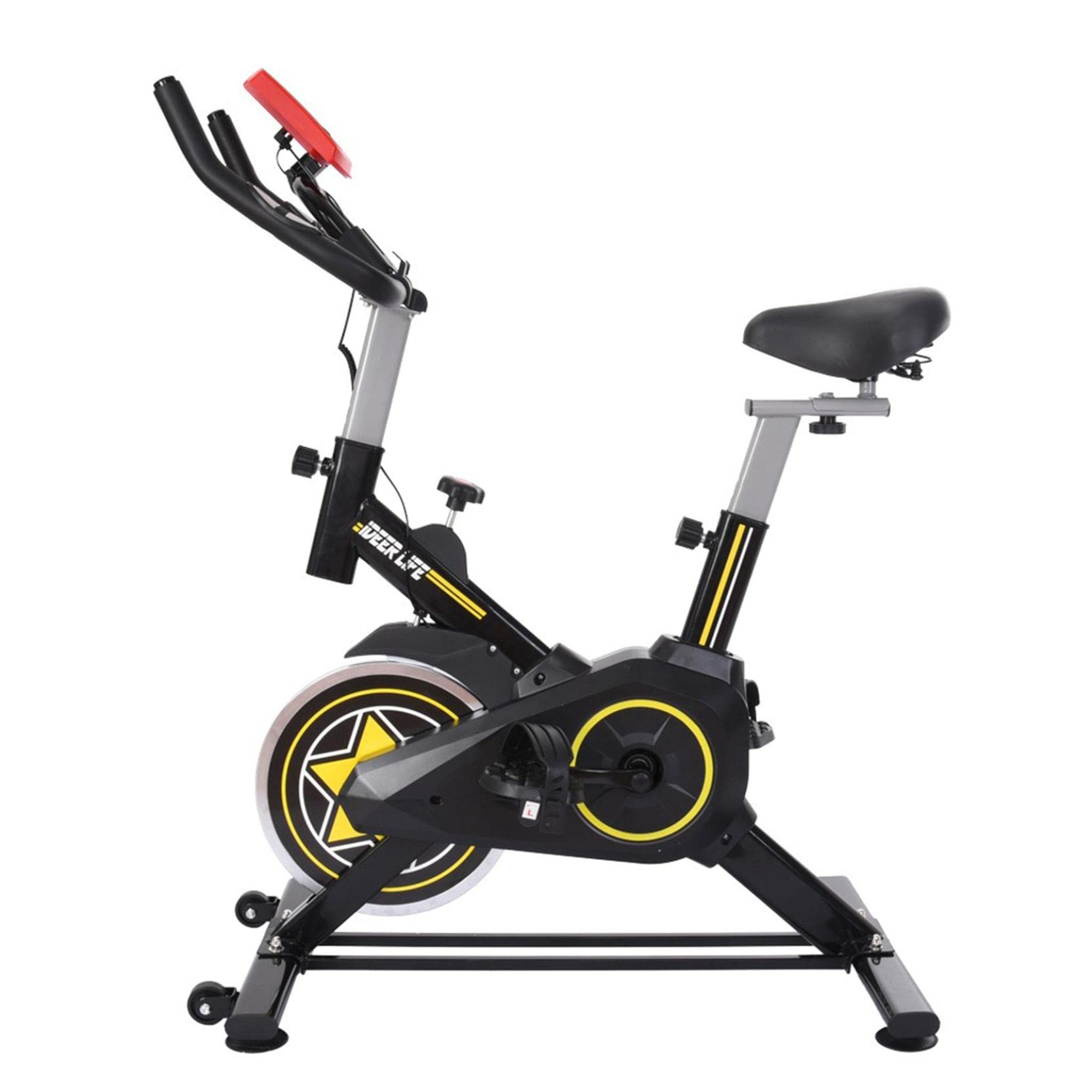 Best Stationary Bikes for Home Workouts - Indoor Cycling Bike with LCD Monitor, Tablet Holder & Padded Seat | Perfect for Cardio, Weight Loss & Home Gym Training