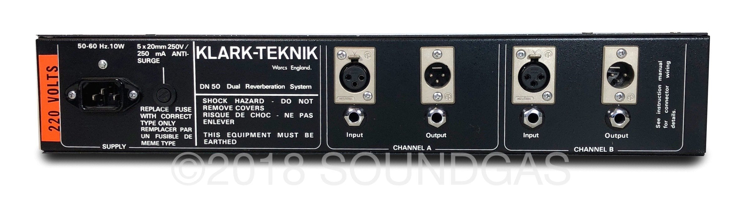 Klark Teknik DN 50 Dual Channel Reverb Processor - Professional Studio & Live Sound Effects Unit for Musicians and Audio Engineers