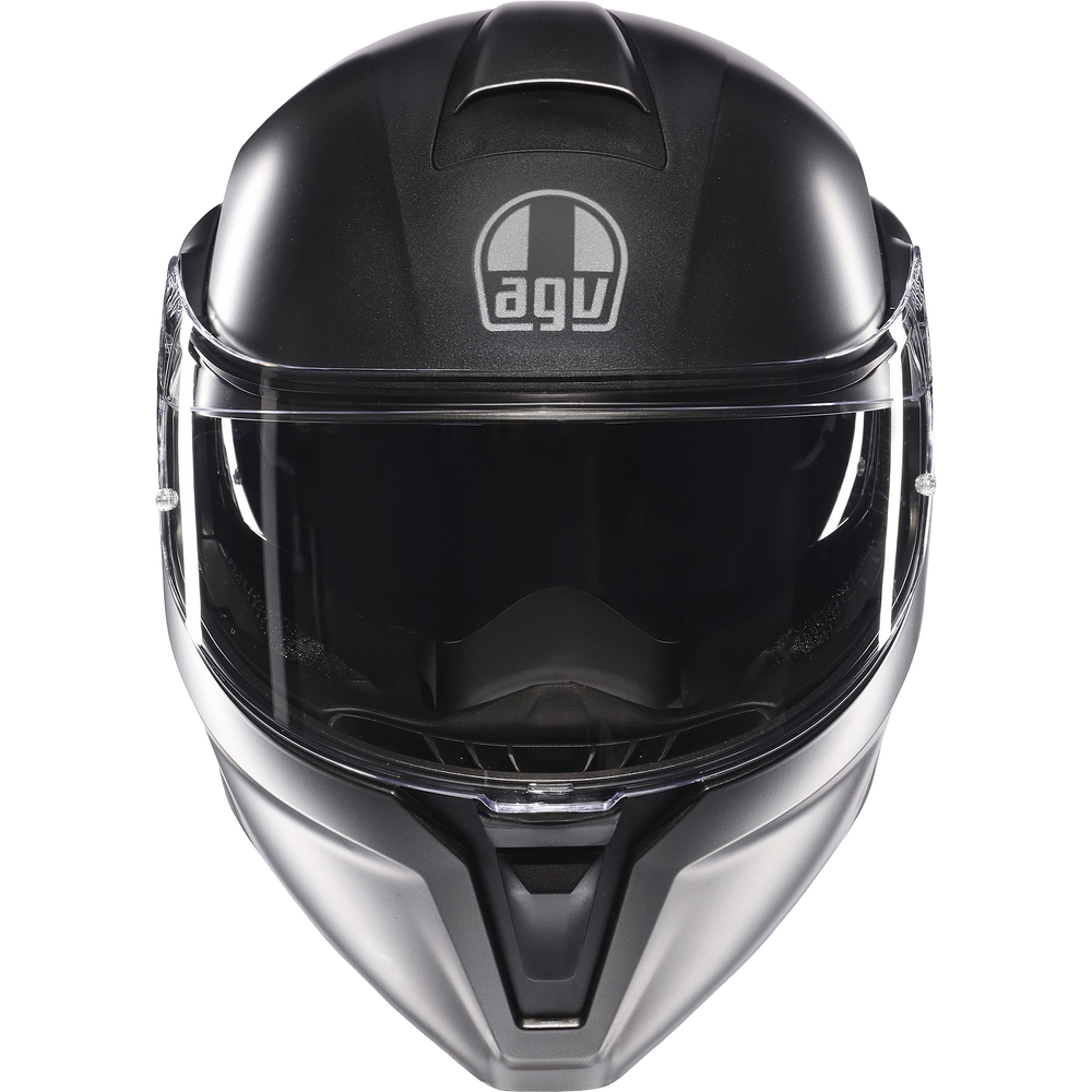 AGV Streetmodular Solid Matt Asfalto Grey Motorcycle Helmet - DOT & ECE Certified for Street Riding, Commuting & Urban Adventures
