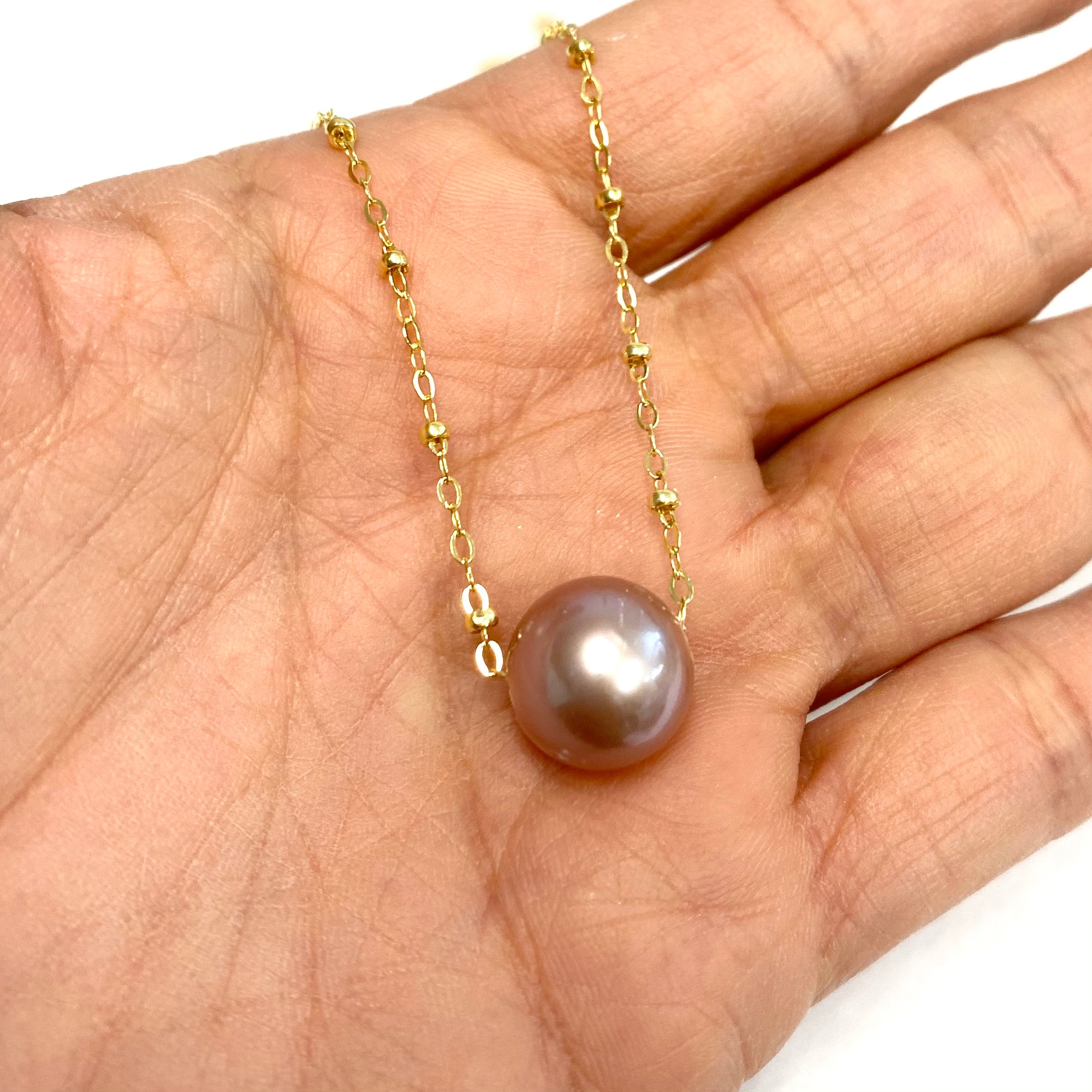 KEALANI N378 Pink Edison Pearl Necklace - Elegant Jewelry for Women, Perfect for Weddings, Parties & Special Occasions