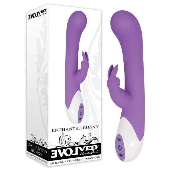 Evolved Enchanted Bunny Vibrator - Rechargeable Silicone Clitoral Stimulator for Women, Powerful G-Spot & Clitoris Massager - Perfect for Couples Play, Solo Pleasure & Sensual Relaxation