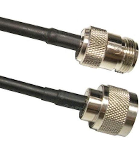 3ft N Female to N Male LMR240 Ultraflex Coaxial Cable Assembly 50 Ohm for Ham Radio, CB Antenna, WiFi & Cellular Signal Boosters - Weatherproof & Durable RF Jumper for Outdoor/Indoor Use