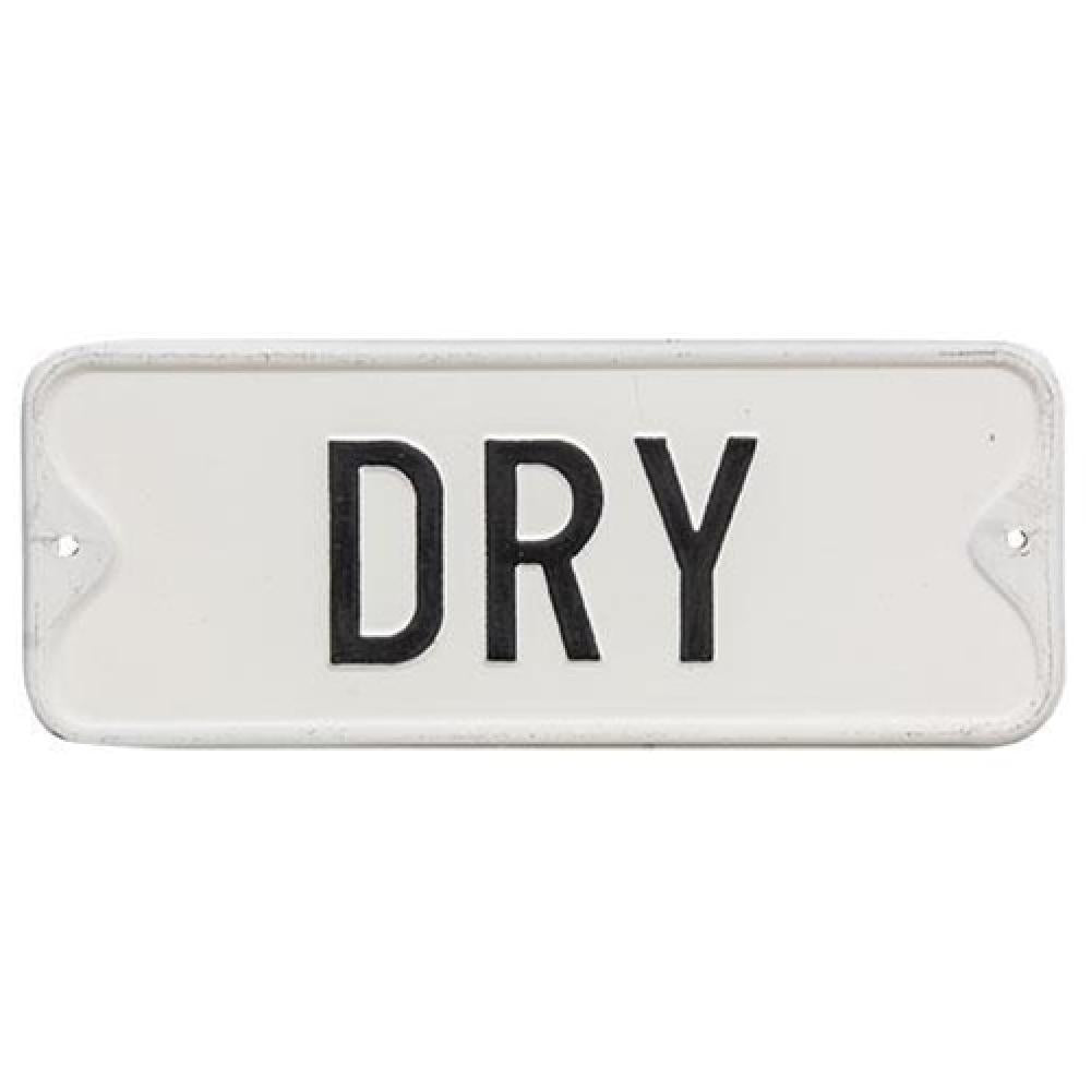 Vintage Dry Farmhouse Metal Sign - Rustic Wall Decor for Kitchen, Living Room & Outdoor Use - Perfect for Farmhouse, Country & Cottage Style Homes