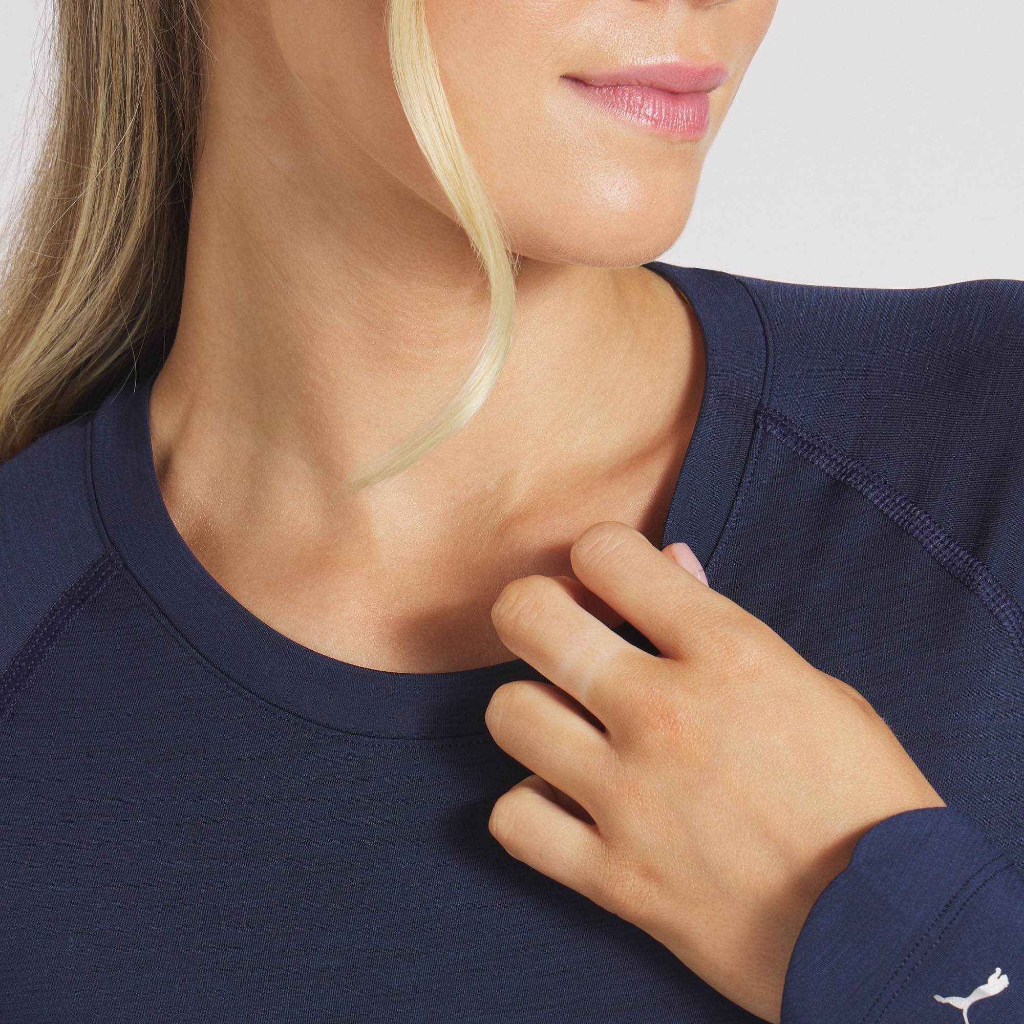 YouV Women's Long Sleeve Crew Neck Golf Shirt - Moisture Wicking & UV Protection for Golf, Tennis & Outdoor Activities