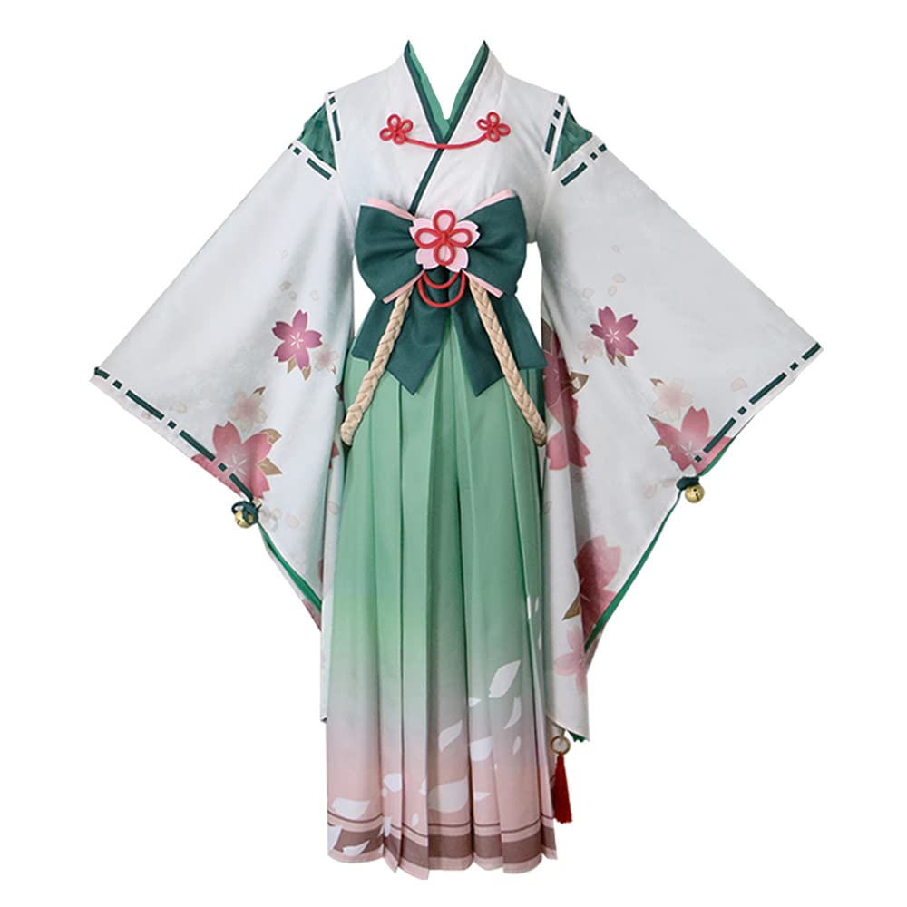 Kokkoro Anime Princess Connect Re:Dive Cosplay Costume - Japanese Kimono Outfit for Halloween Party, Cosplay Events & Anime Conventions