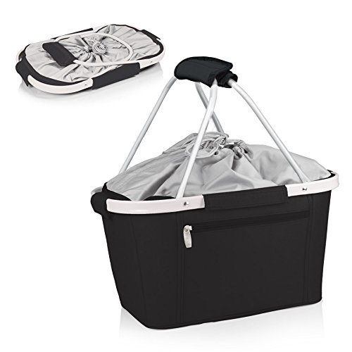 ONIVA - Metro Insulated Collapsible Shopping Basket Tote Cooler Bag by Picnic Time - Perfect for Groceries, Picnics, Beach Trips & Farmers Market Shopping